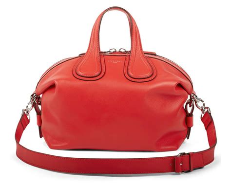 givenchy red nightingale bag|Givenchy iconic black pouch.